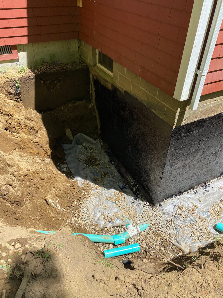 foundation drain storrs