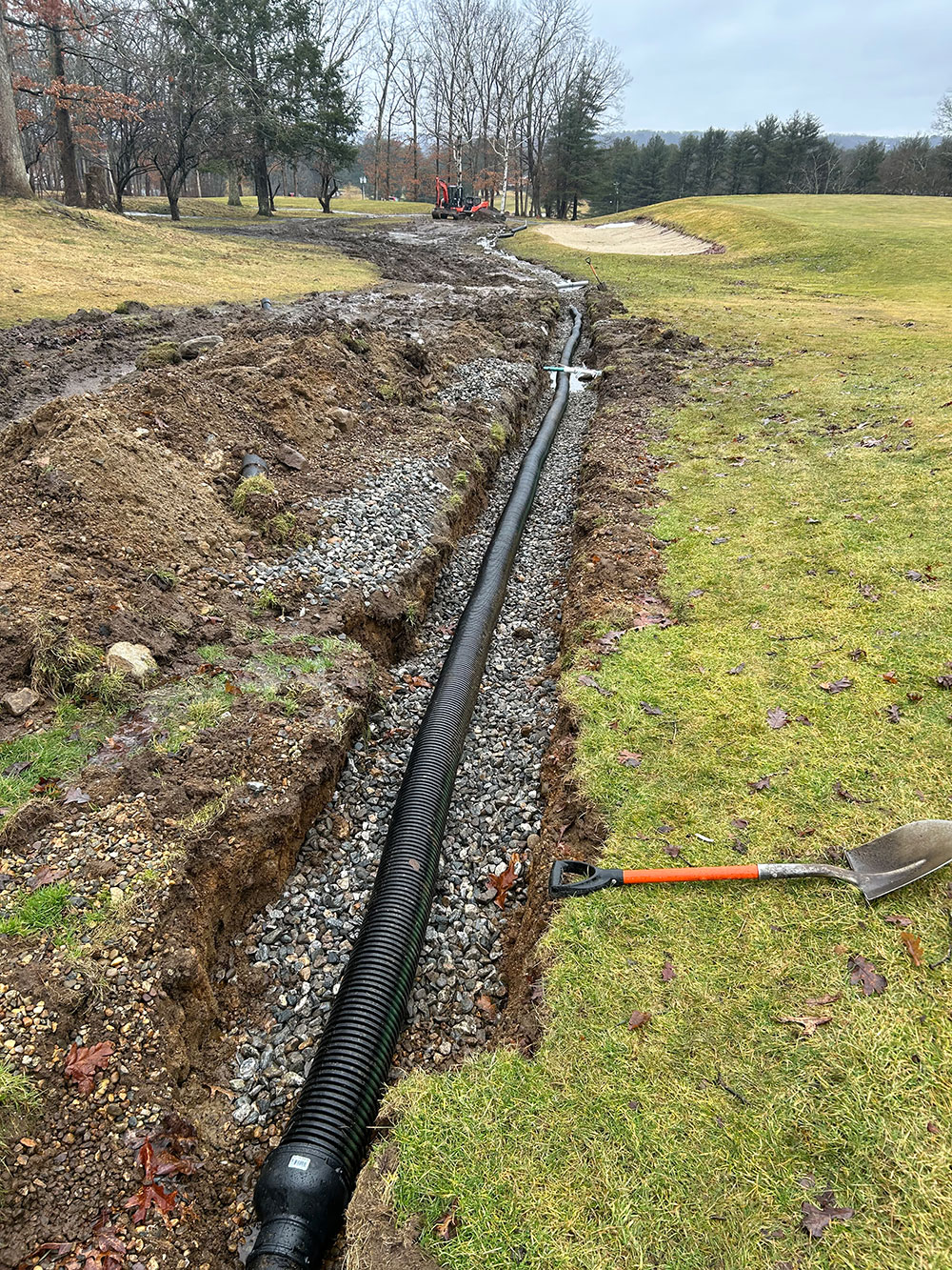 300 ft curtain drain windham golf course