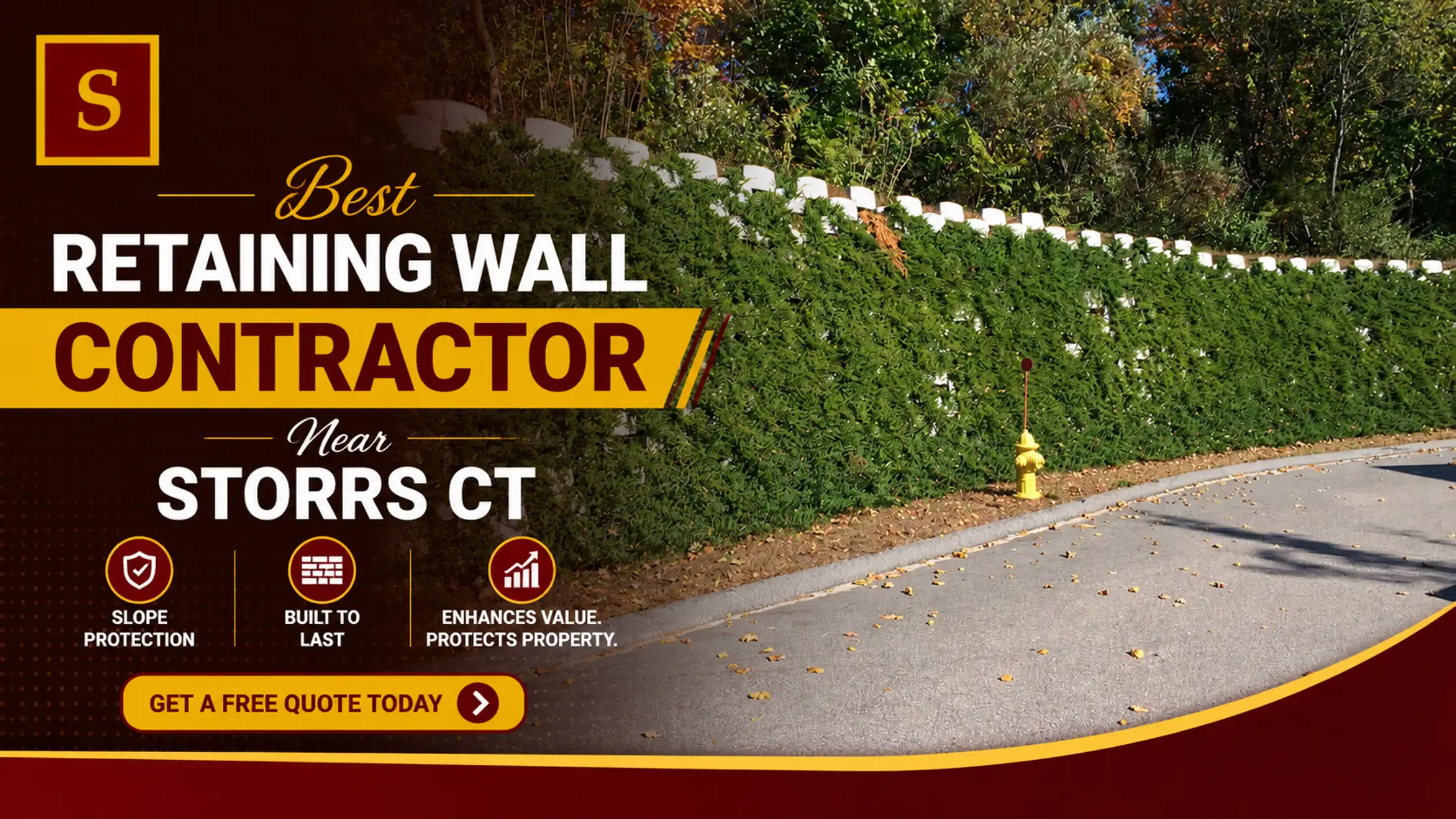 What Makes the Best Retaining Wall Contractor Near Storrs CT Ideal for Slope Protection?