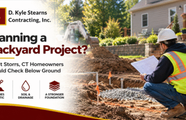 Backyard excavation planning in Storrs CT